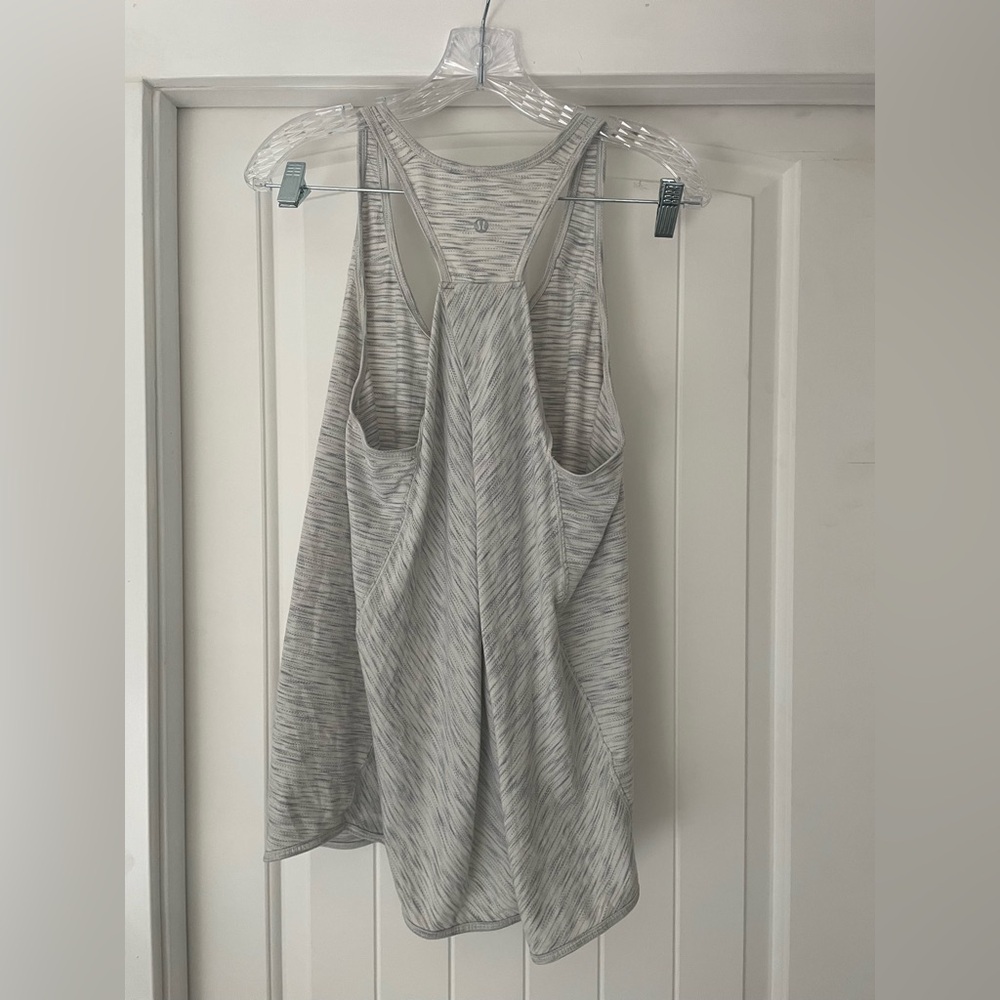 Lululemon Marled White Training Tank Top - Picture 2 of 3